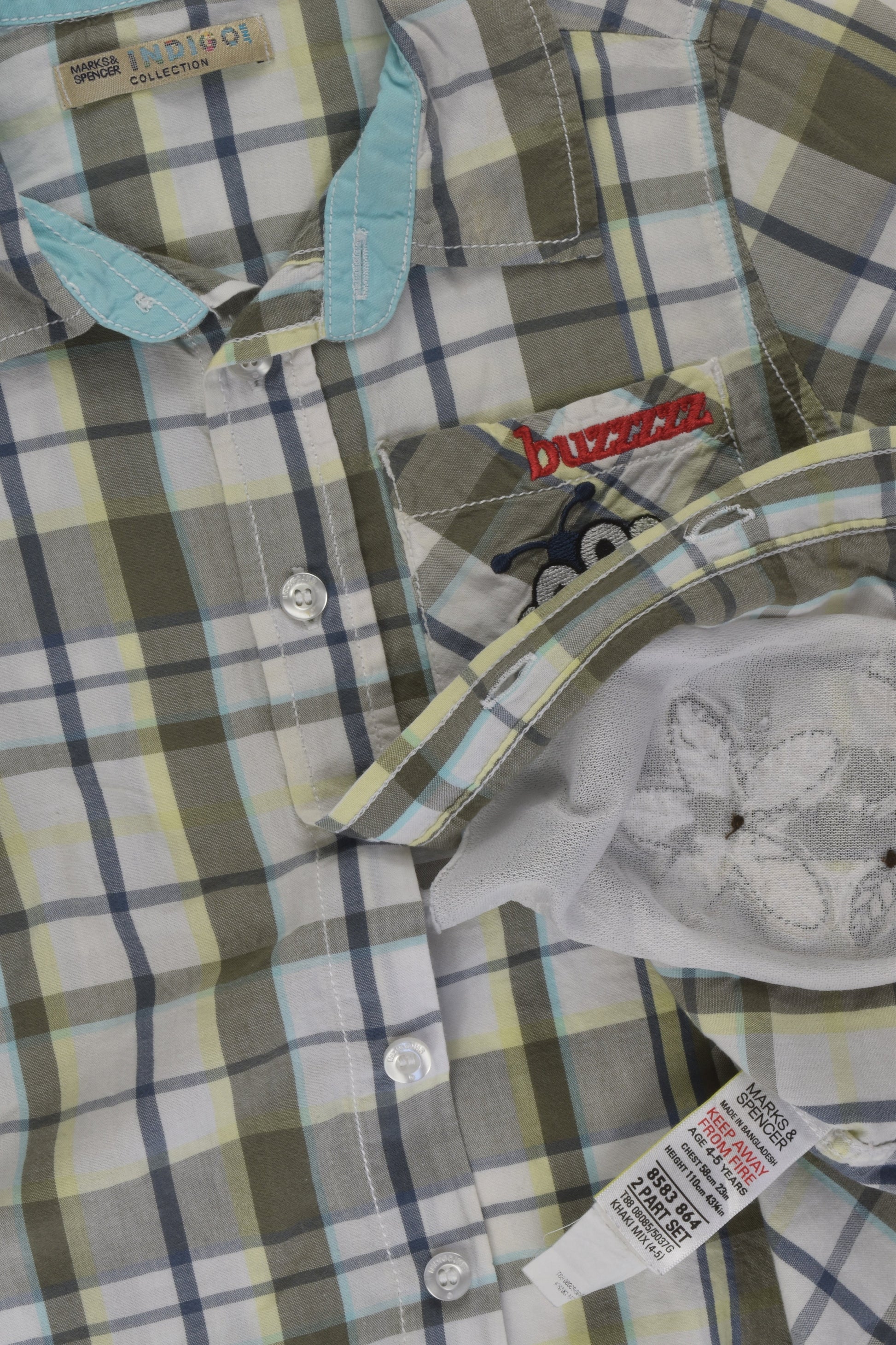 Indigo by Marks & Spencer Size 4-5 Bugs Shirt