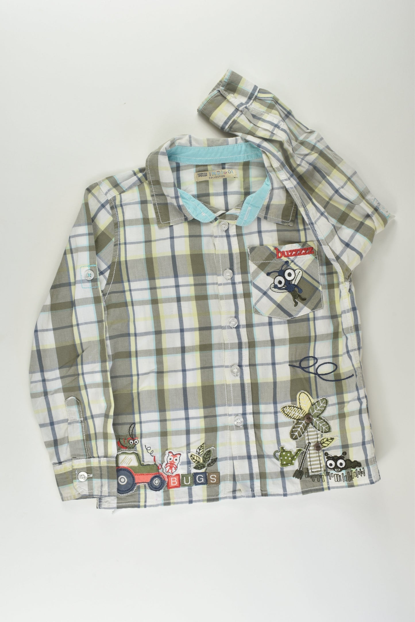 Indigo by Marks & Spencer Size 4-5 Bugs Shirt
