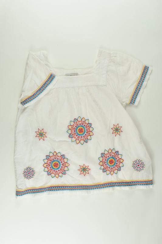 Indigo by Marks & Spencer Size 9 Embroidery Blouse