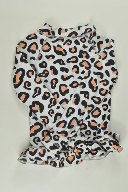 Infamous Size 0 Leopard Print Rashie Top