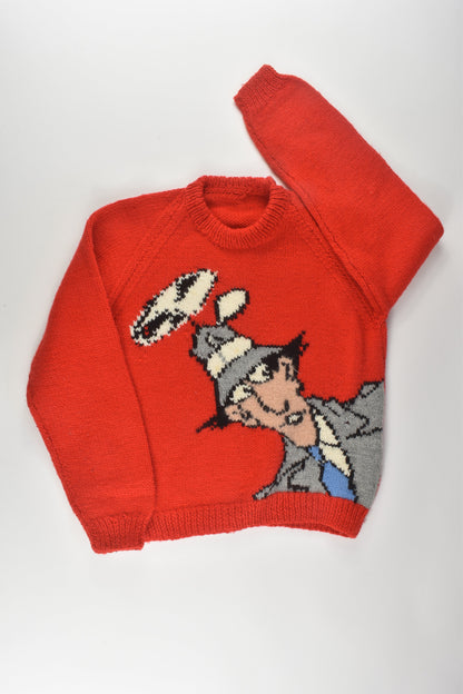 Inspector Gadget Size 8 Knit Jumper