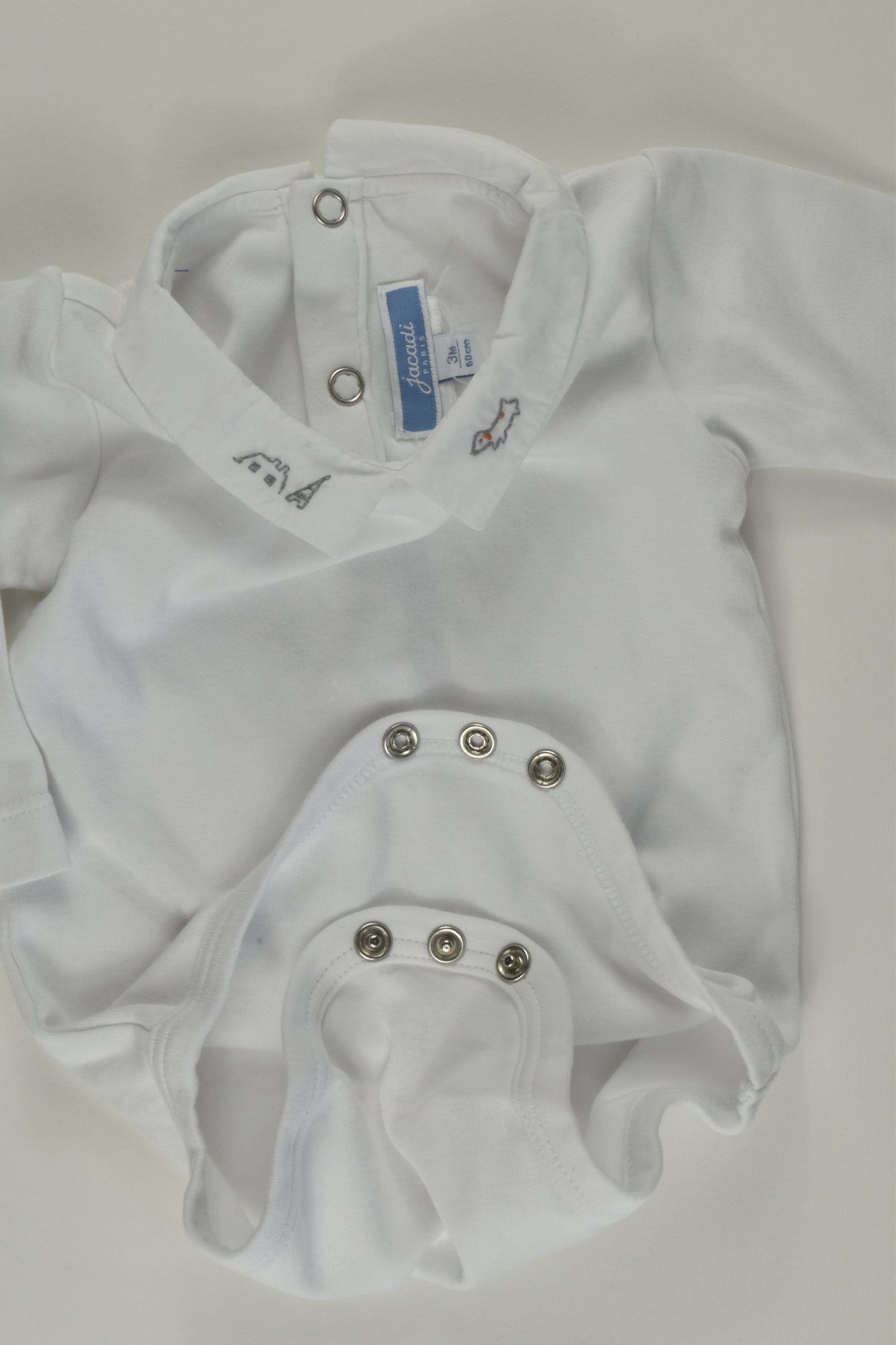 Jacadi Paris Size 000 Collared Bodysuit