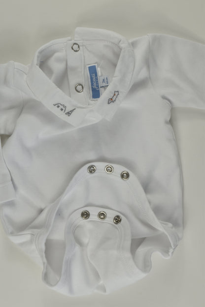 Jacadi Paris Size 000 Collared Bodysuit