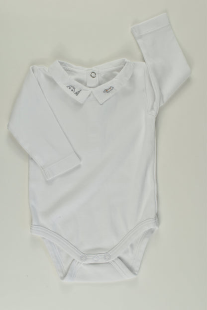 Jacadi Paris Size 000 Collared Bodysuit