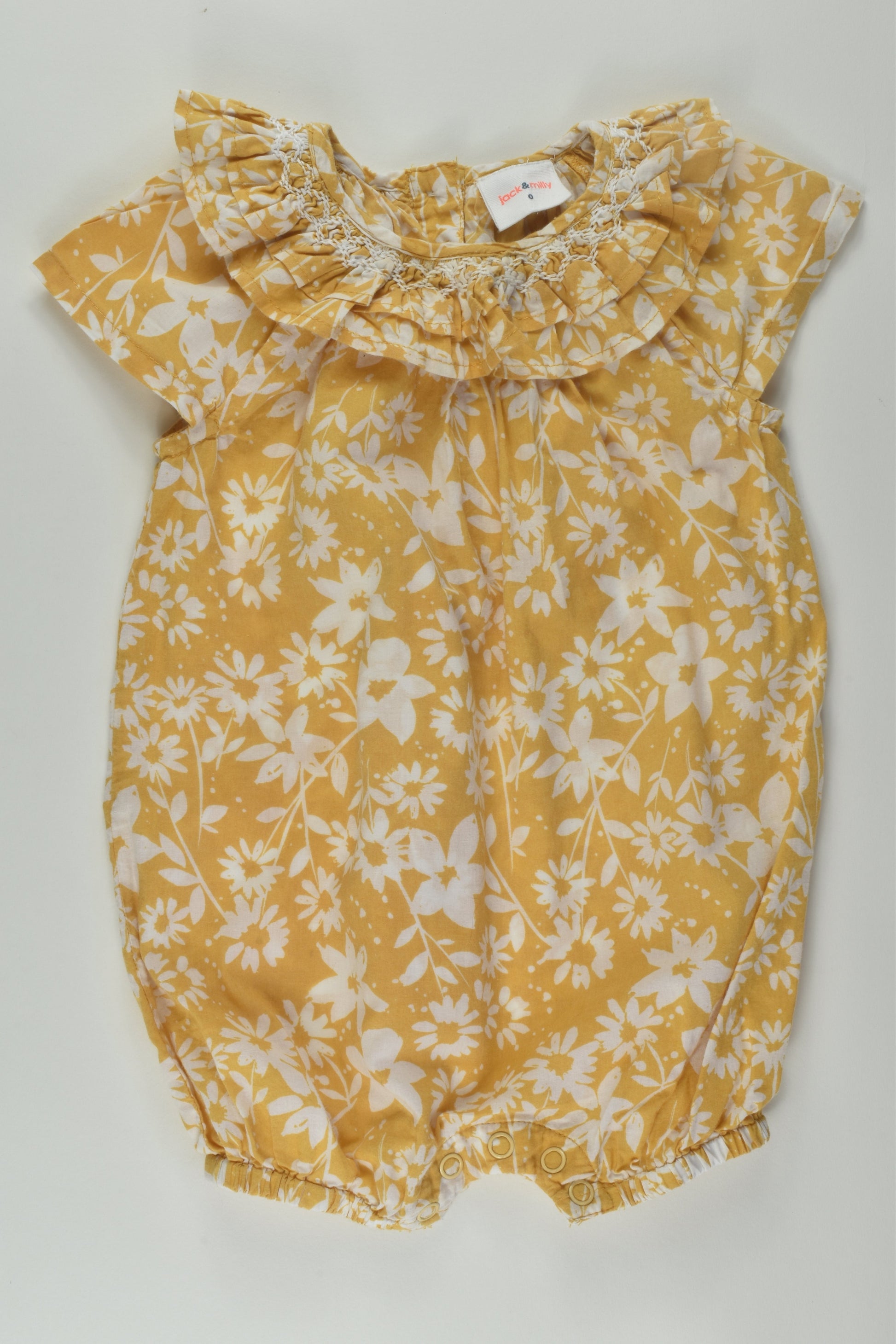 Jack & Milly Size 0 Organic Short Romper