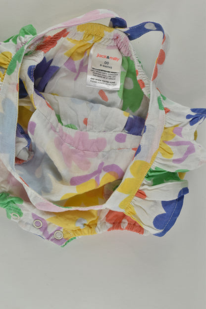 Jack & Milly Size 00 Linen Blend Bubble Romper