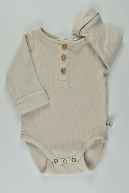 Jack & Milly Size 000 Ribbed Bodysuit