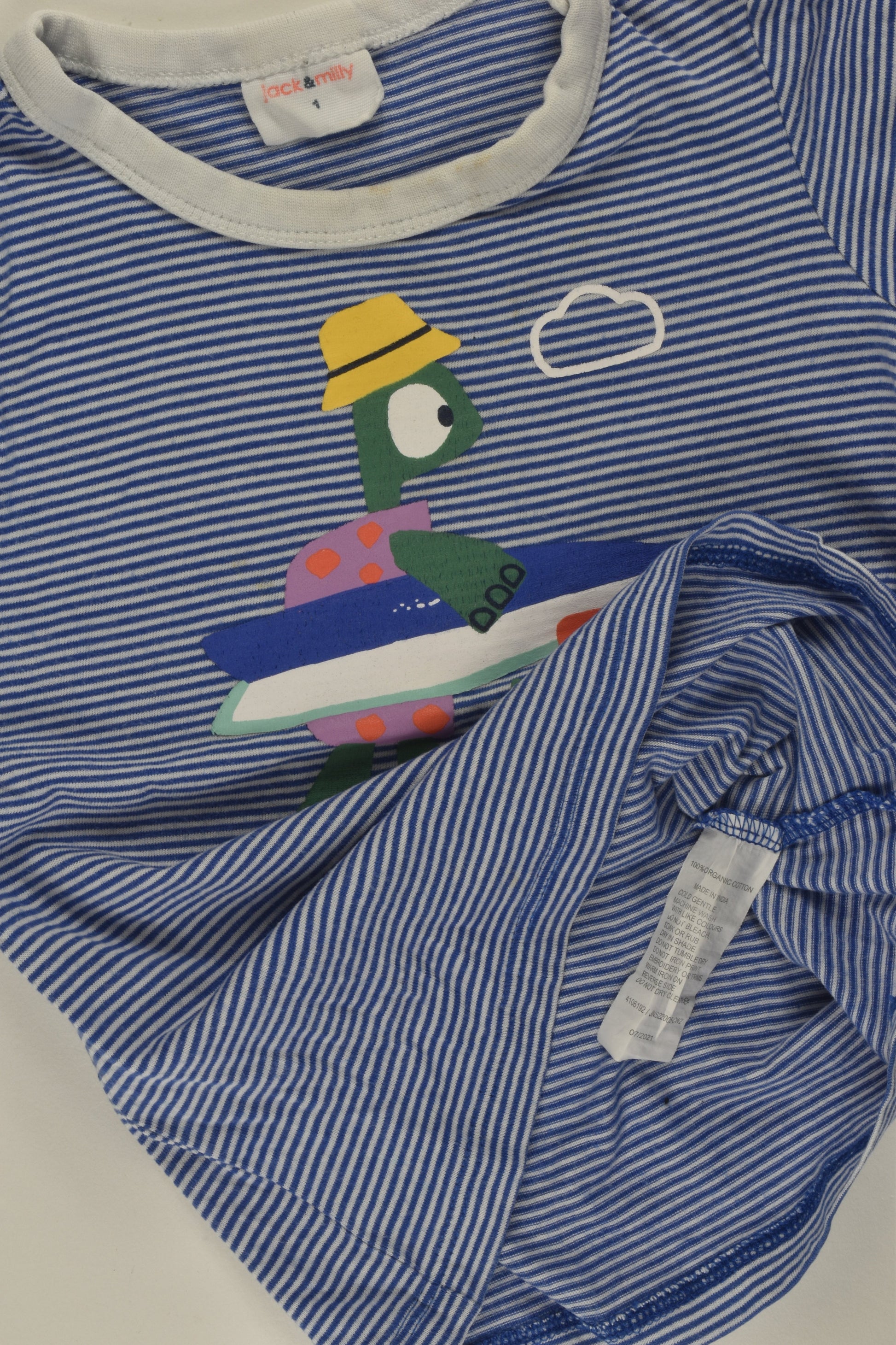 Jack & Milly Size 1 Organic T-shirt