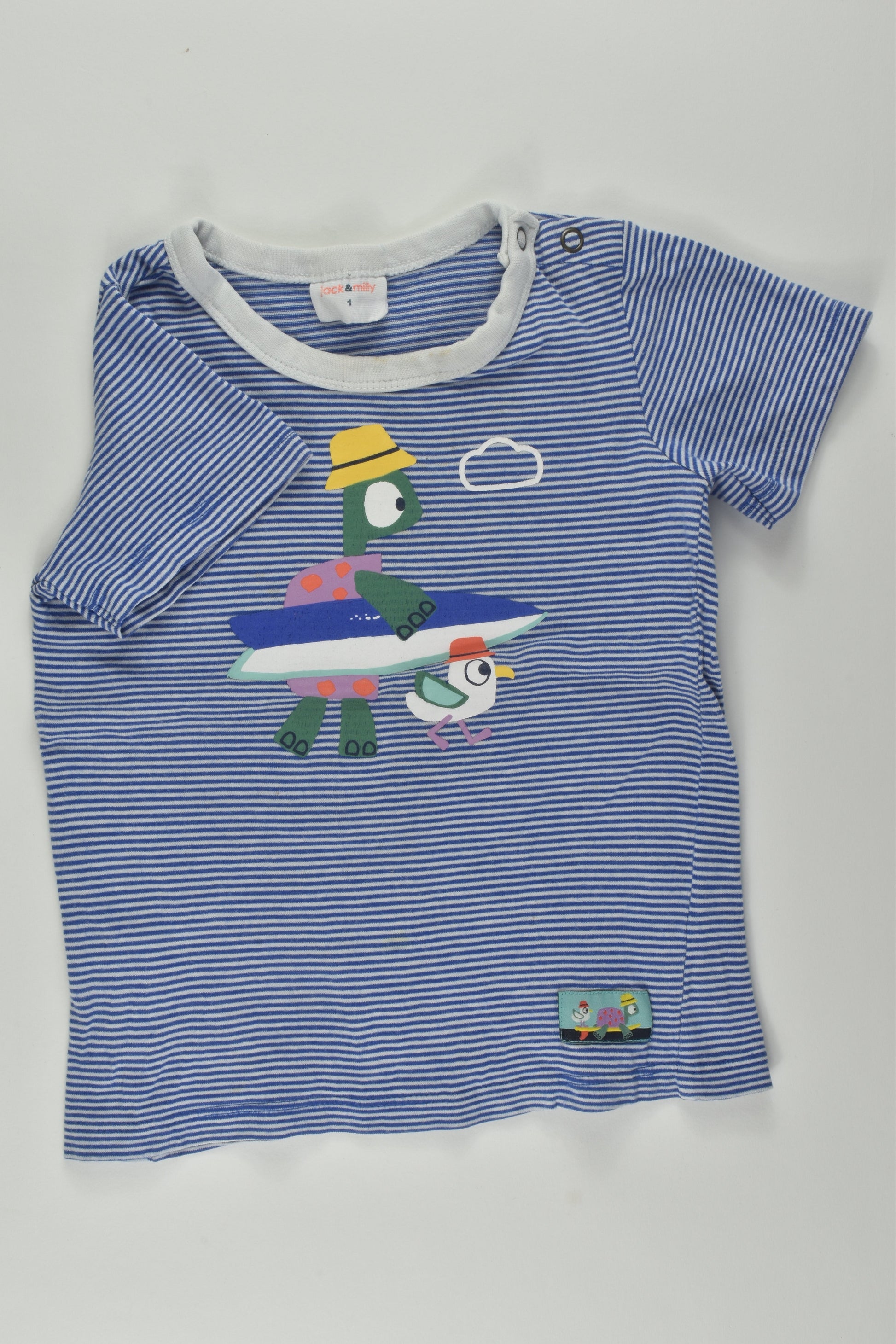 Jack & Milly Size 1 Organic T-shirt