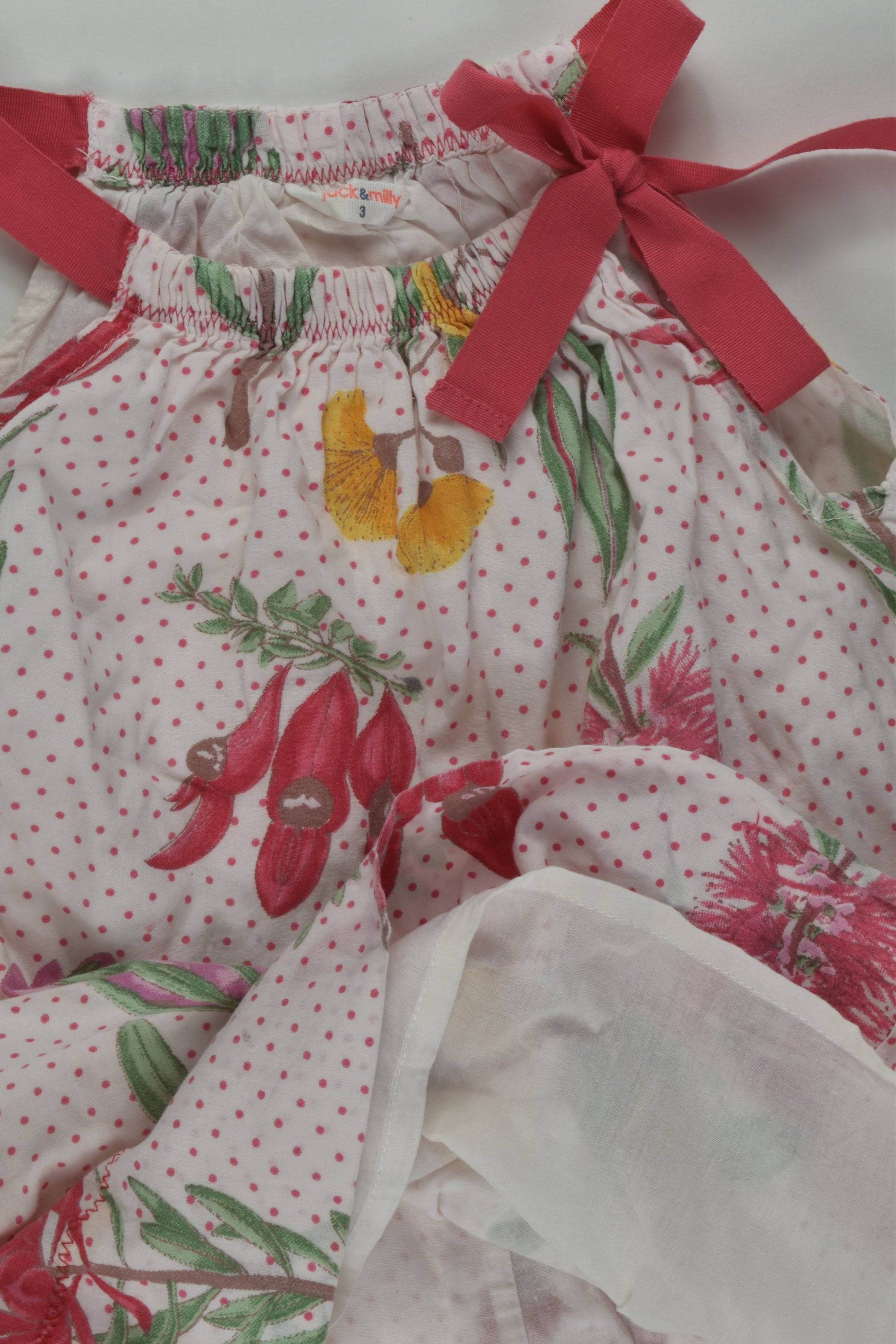 Jack & Milly Size 3 Lined Floral Dress