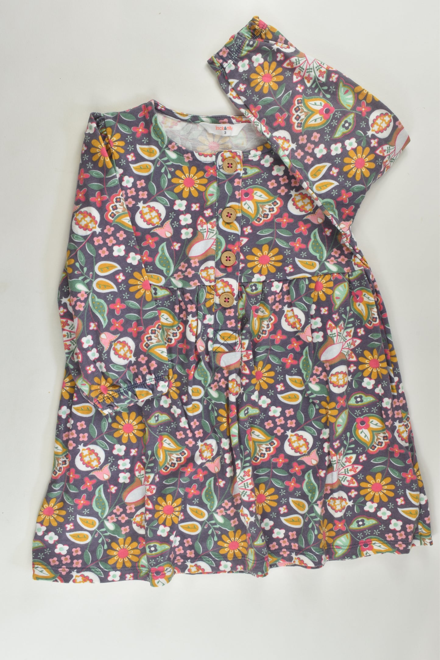 Jack & Milly Size 3 Retro Print Dress
