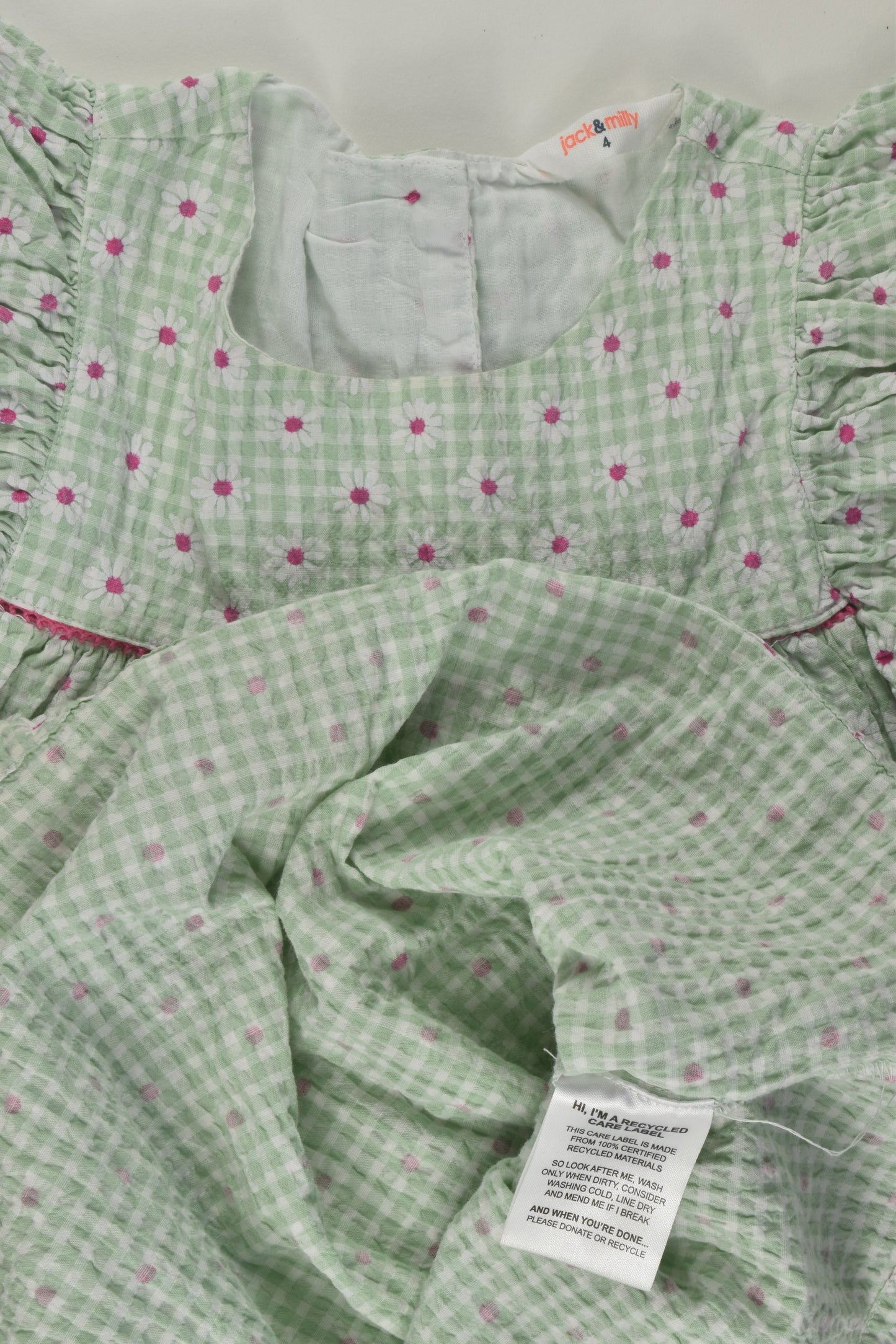 Jack & Milly Size 4 Organic Dress