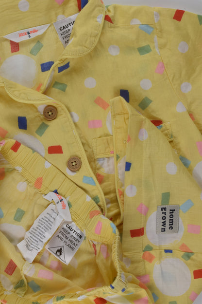 Jack & Milly Size 5 Short Pyjamas