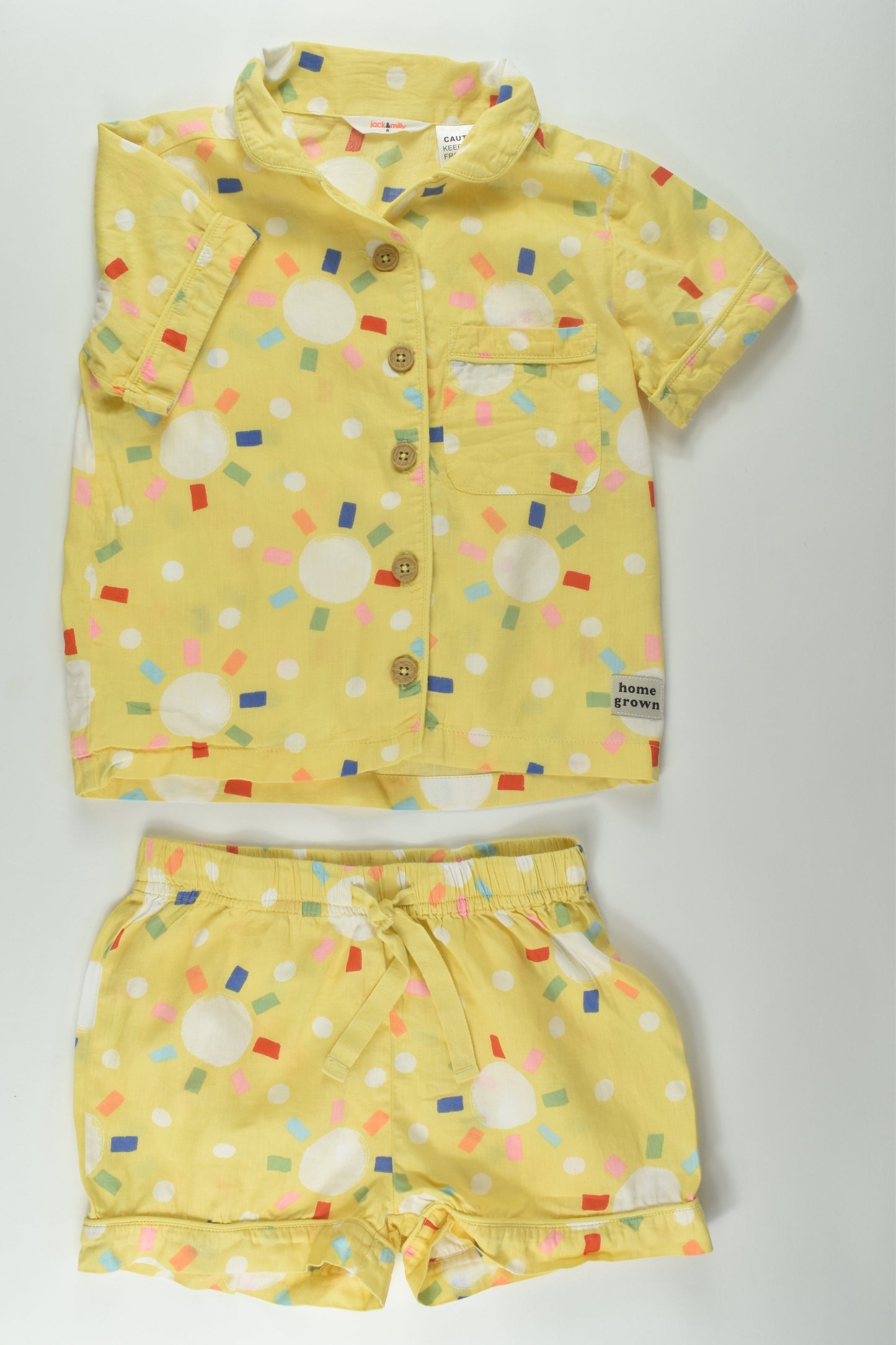 Jack & Milly Size 5 Short Pyjamas