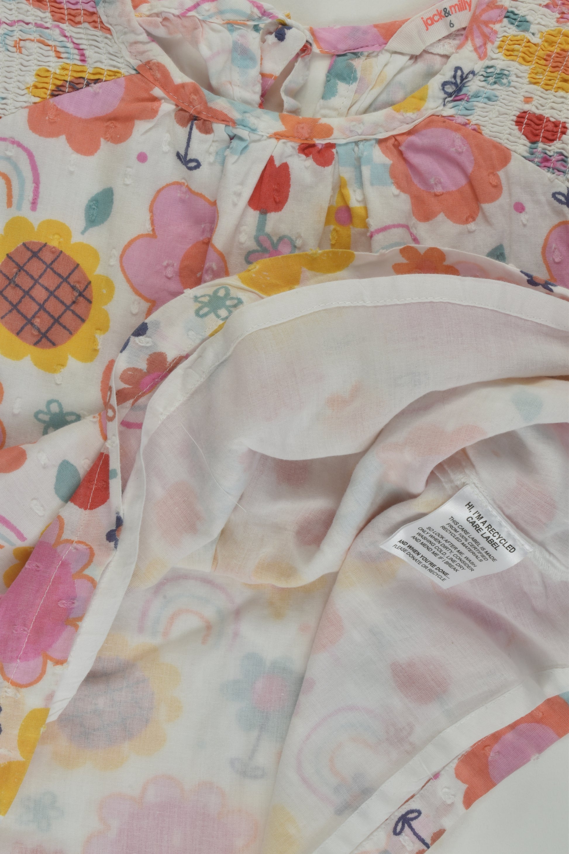 Jack & Milly Size 6 Lined Blouse