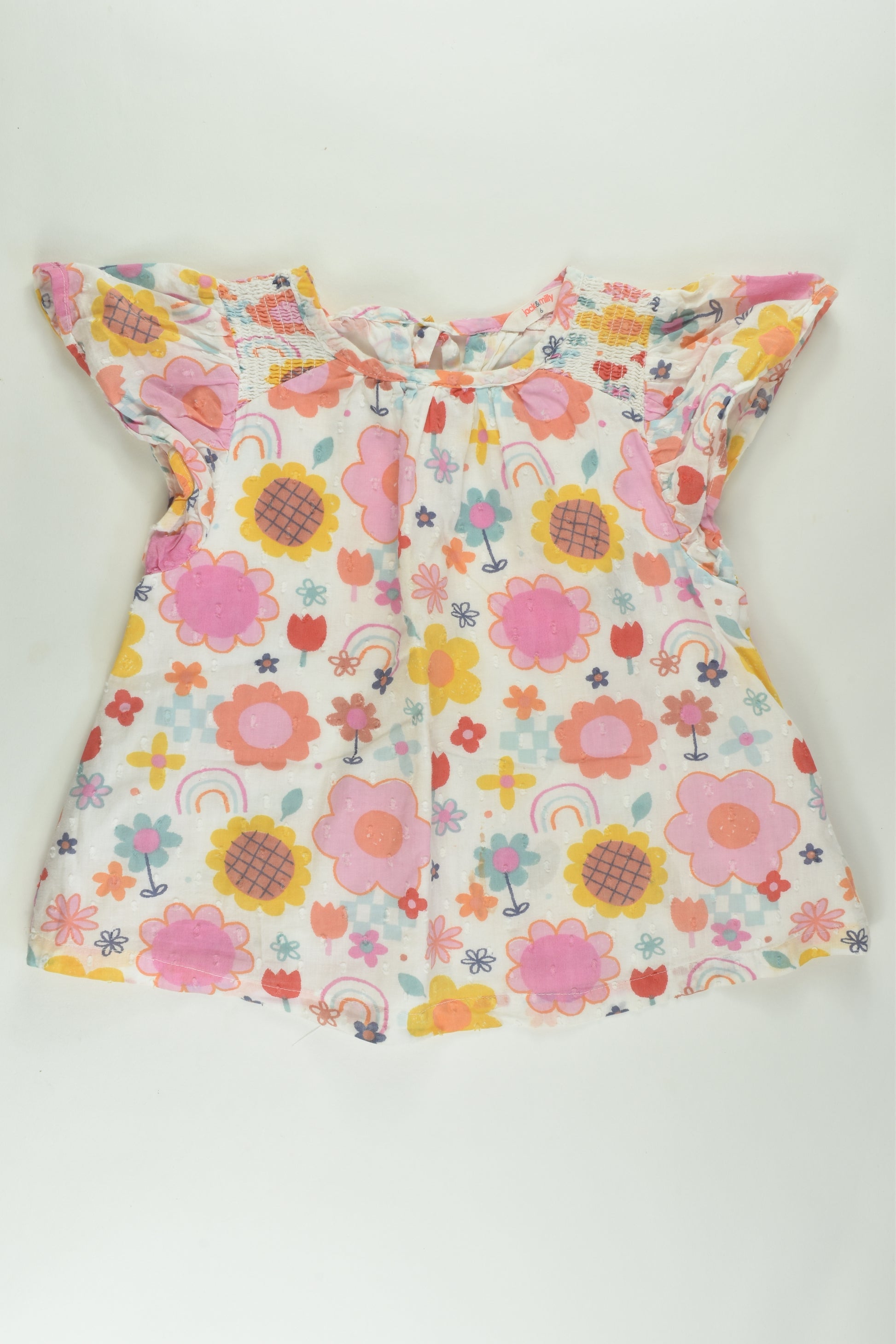 Jack & Milly Size 6 Lined Blouse