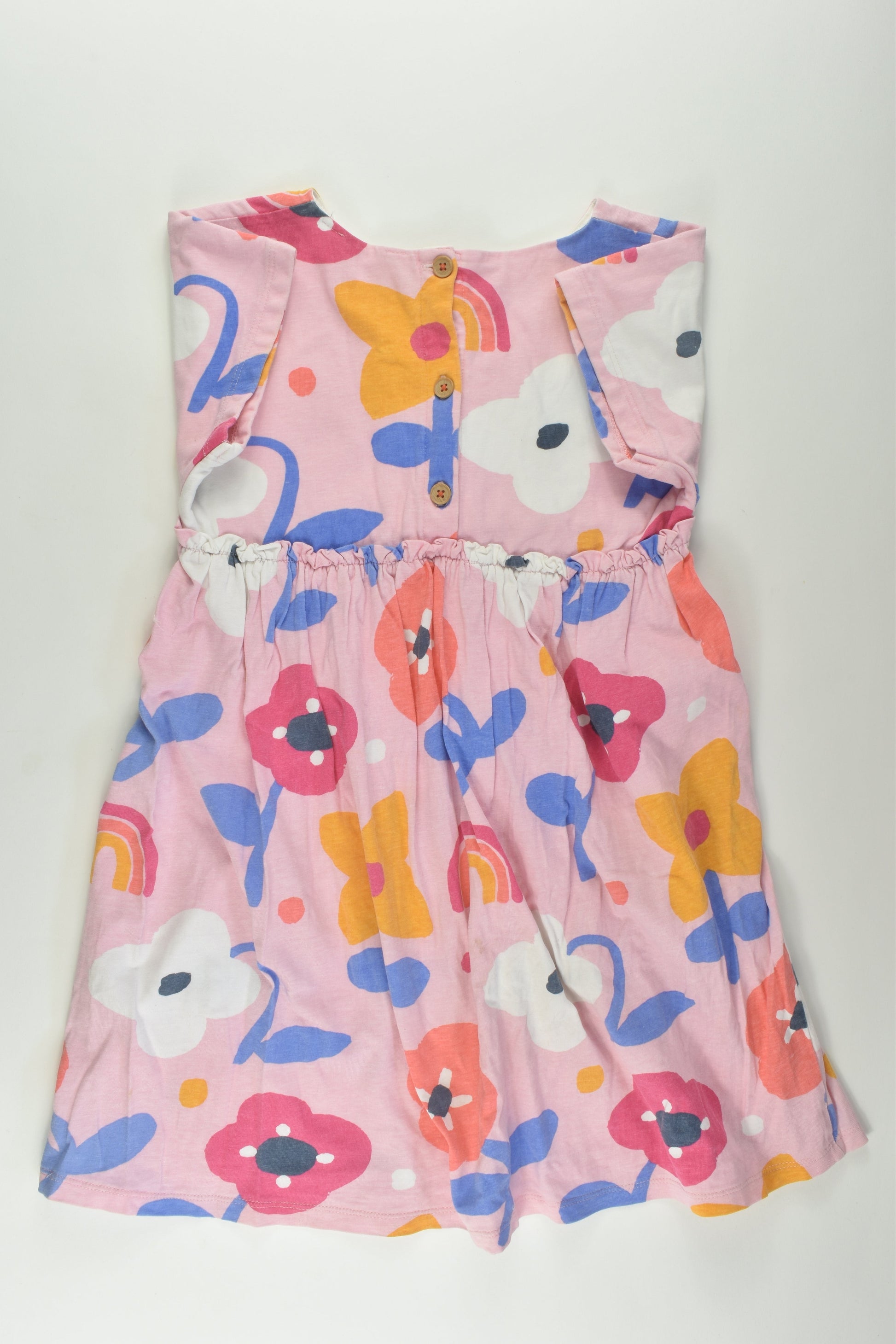 Jack & Milly Size 6 Rainbows and Flowers Dress