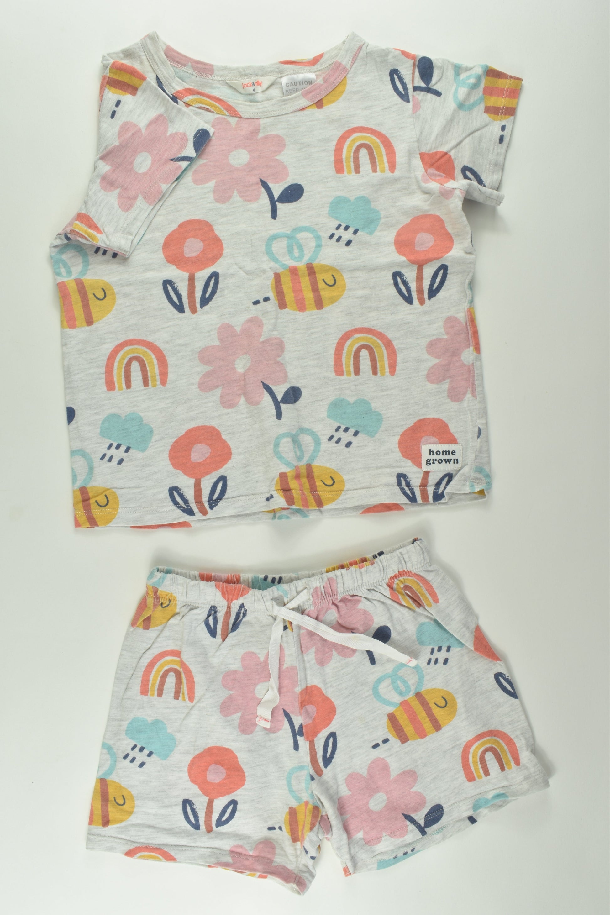 Jack & Milly Size 6 Short Pyjamas