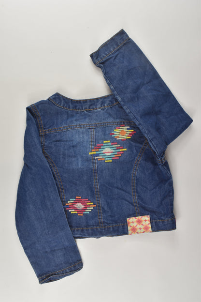 Jack & Milly Size 7 Embroidery Denim Jacket