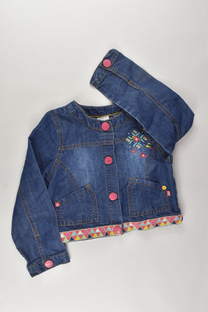 Jack & Milly Size 7 Embroidery Denim Jacket