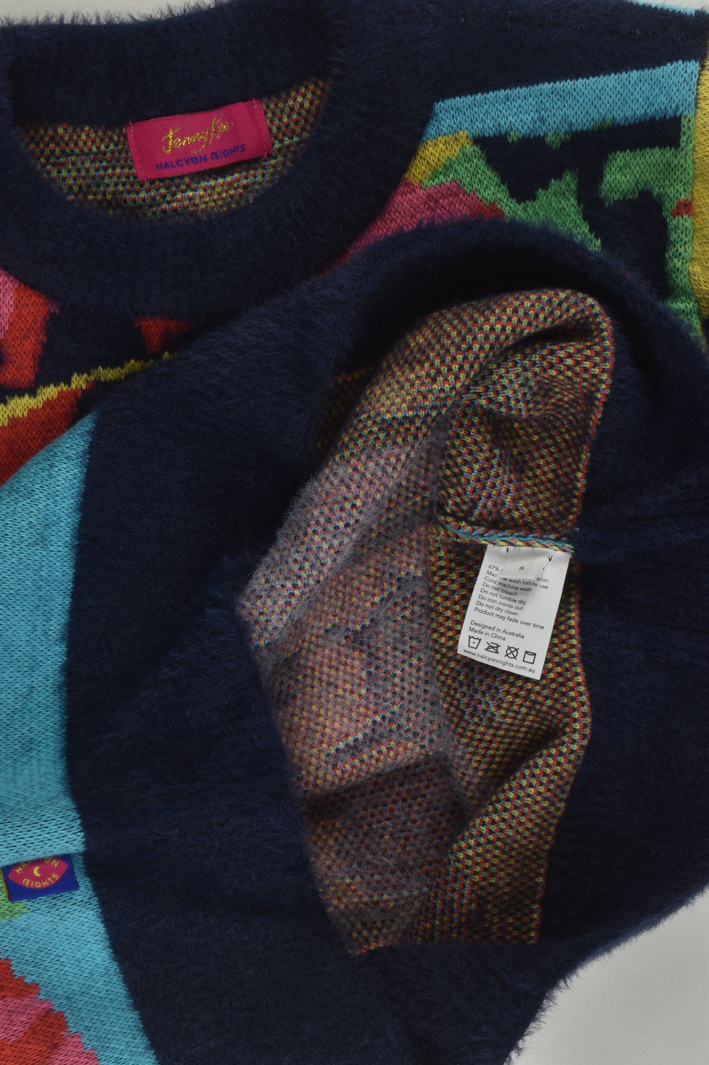 Jenny Kee x Halcoyn Nights Size 5 Knit Jumper