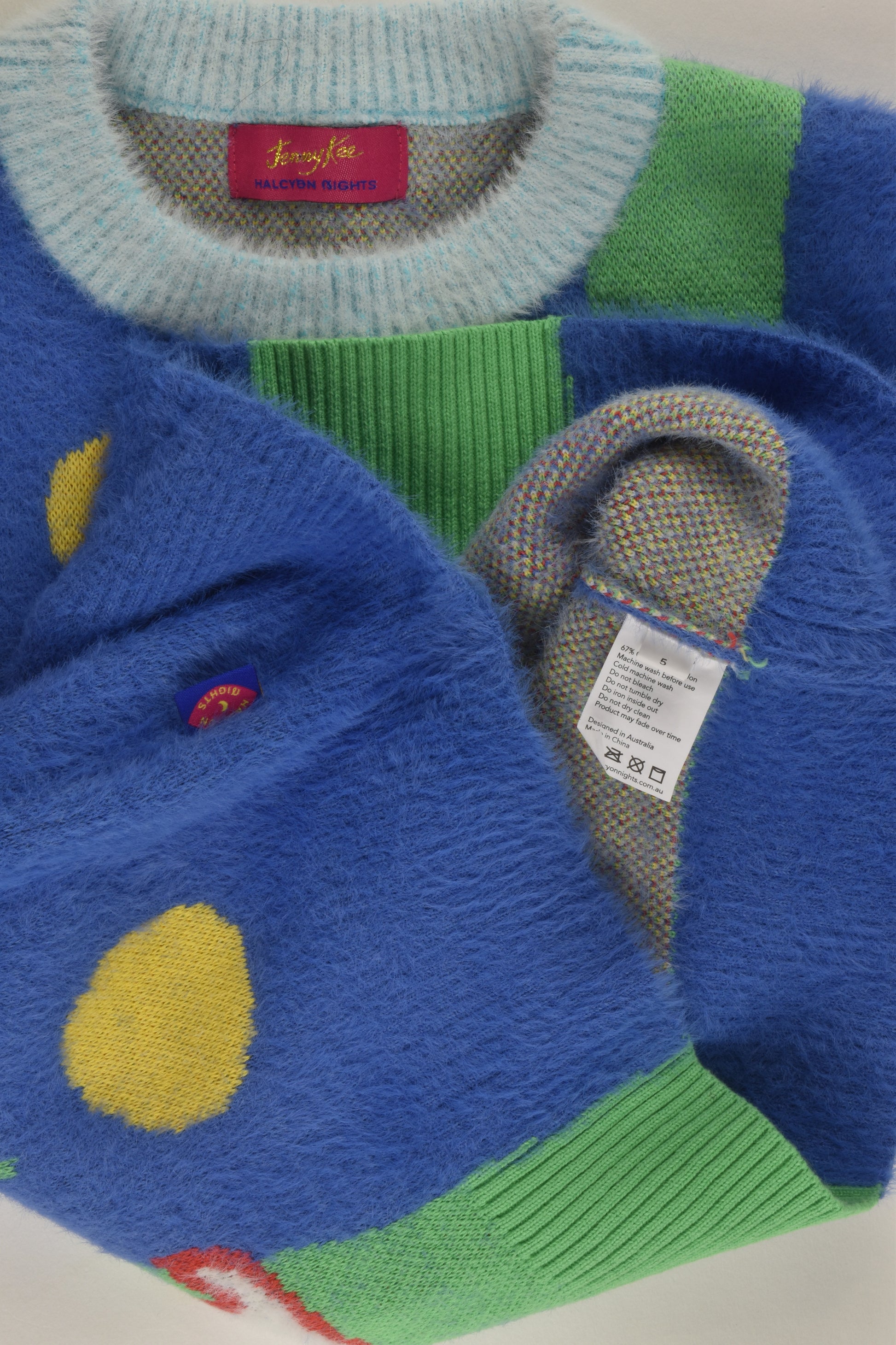 Jenny Kee x Halcoyn Nights Size 5 Knit Jumper