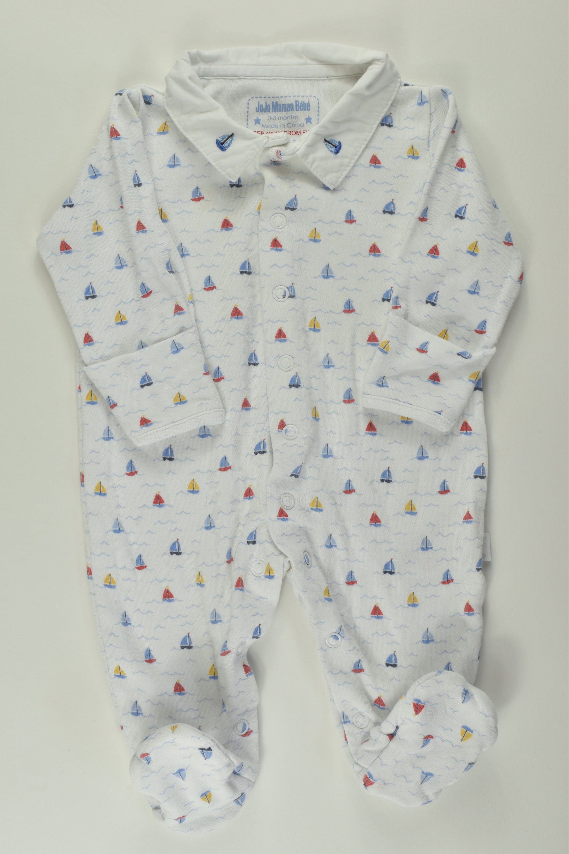 JoJo Maman Bébé Size 000 Nautical Romper
