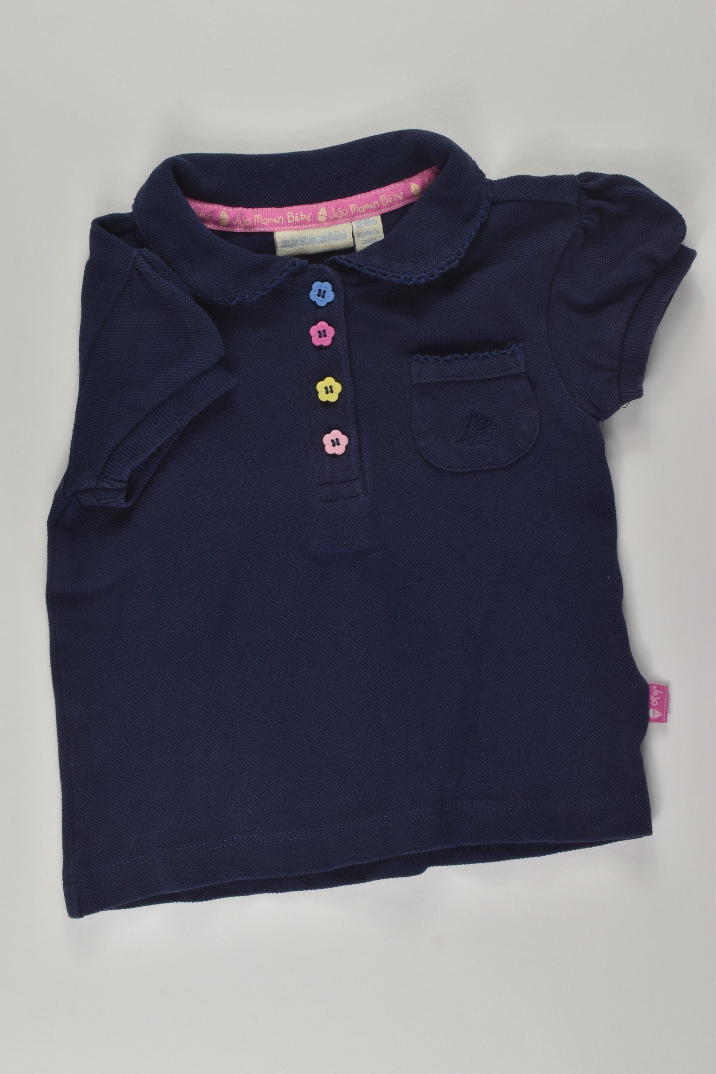 JoJo Maman Bébé Size 1 Polo T-shirt