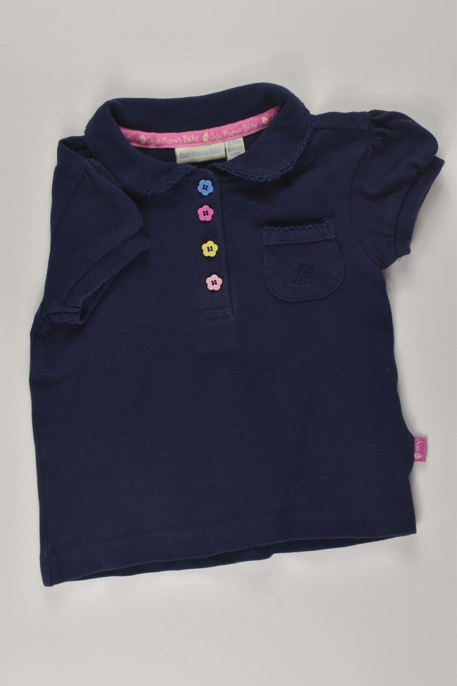 JoJo Maman Bébé Size 1 Polo T-shirt