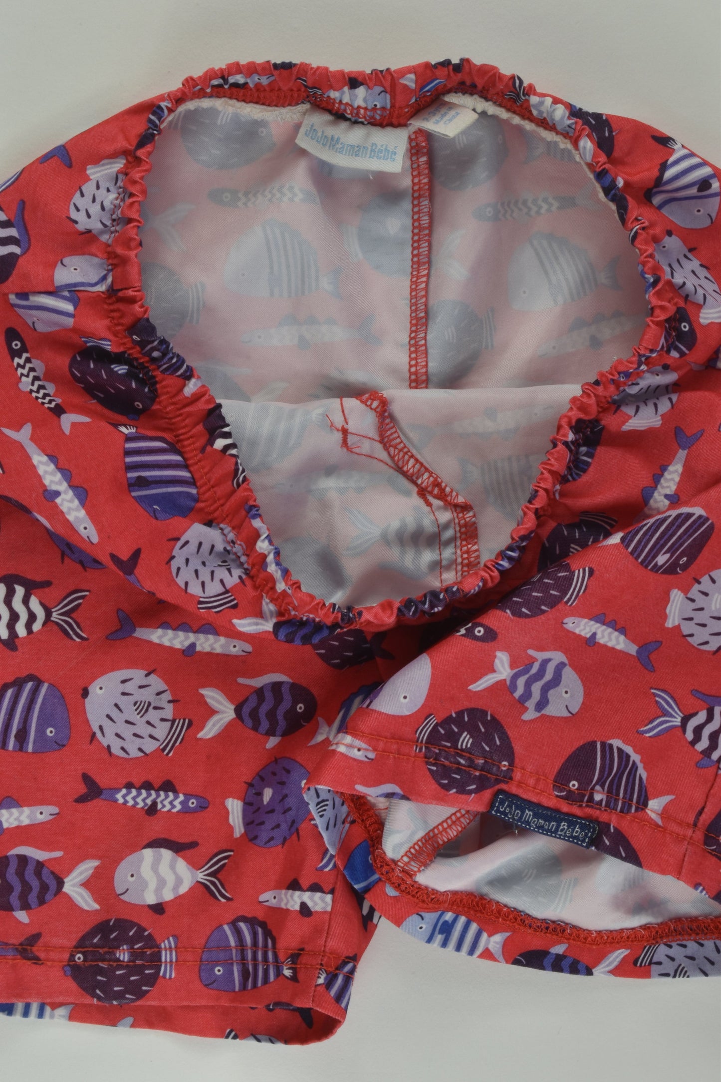 JoJo Maman Bébé Size 2-3 Fish Board Shorts
