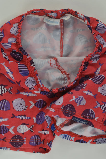 JoJo Maman Bébé Size 2-3 Fish Board Shorts