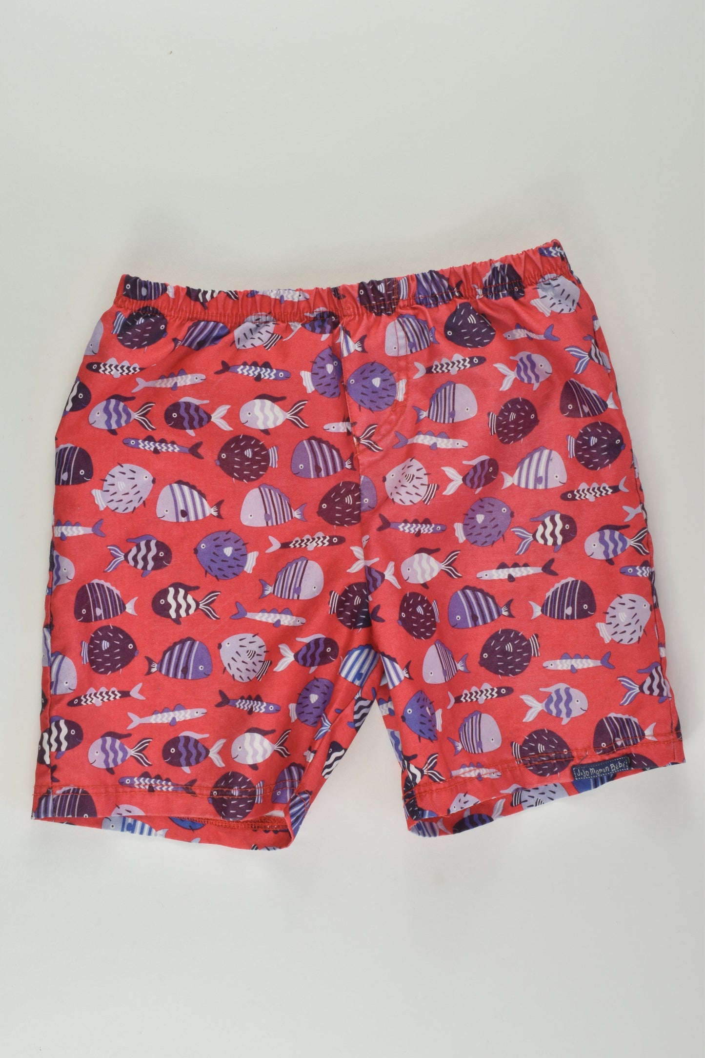 JoJo Maman Bébé Size 2-3 Fish Board Shorts