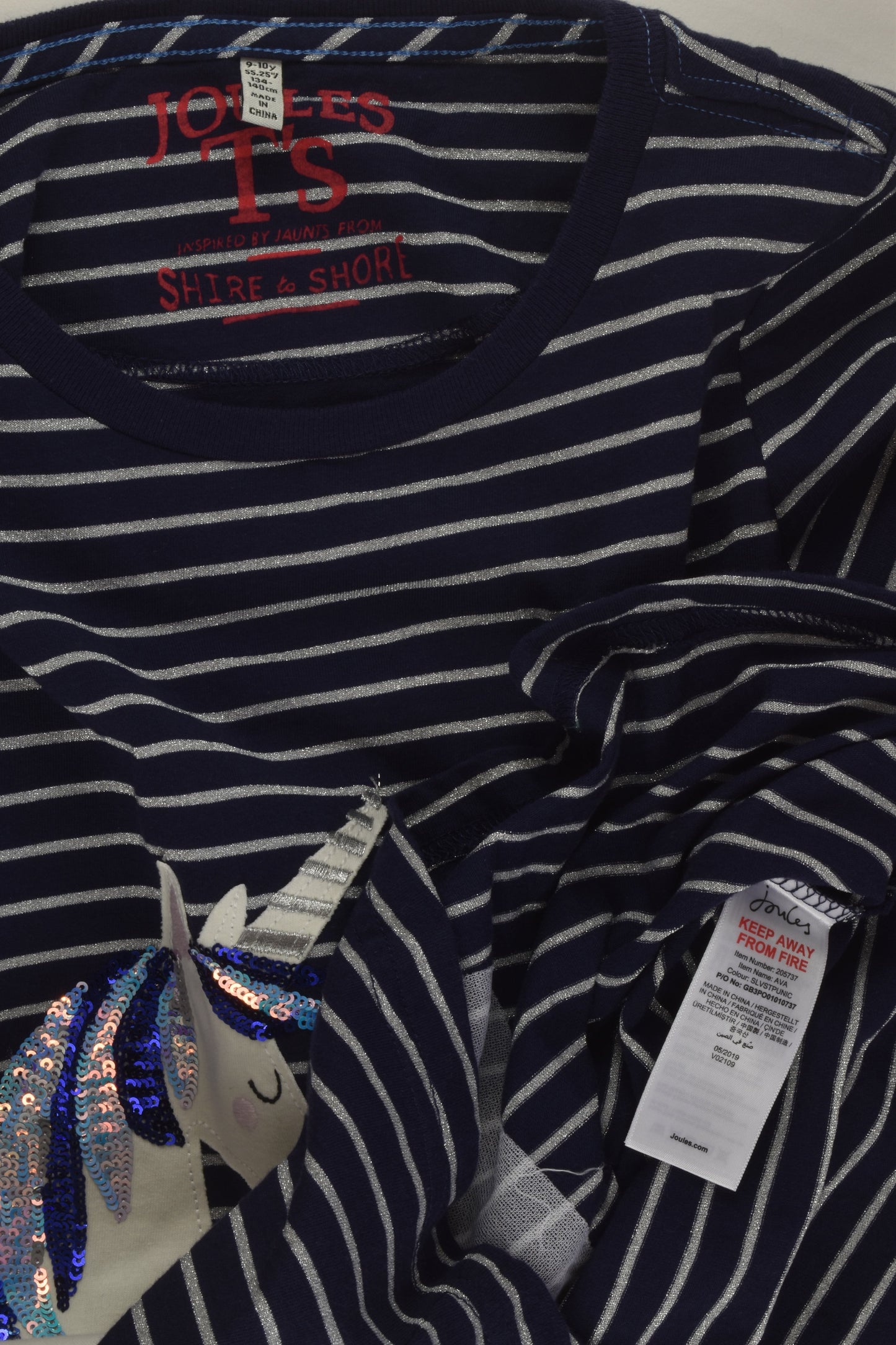 Joules Size 9-10 Unicorn Top