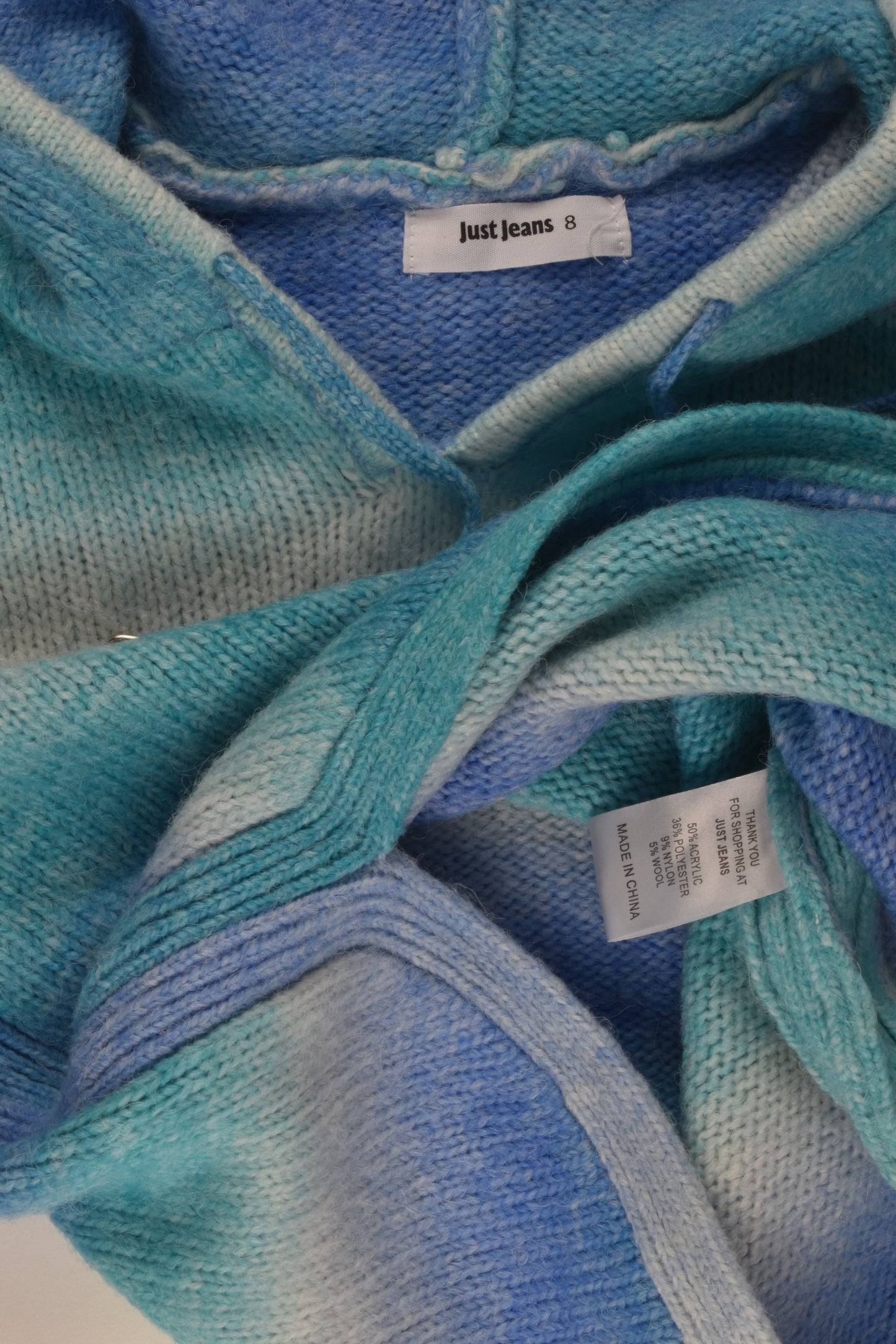 Just Jeans Size 8 Wool Blend Knit Jumper