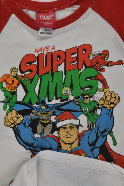 Justice League Size 6 Christmas T-shirt