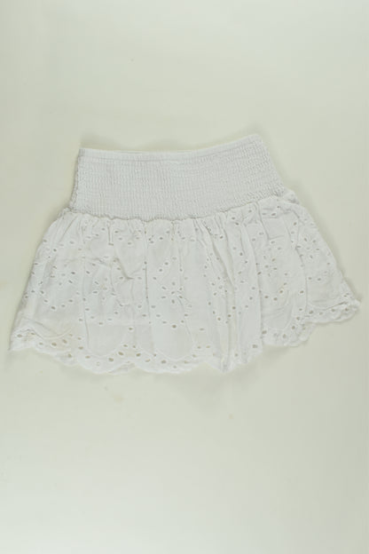 K-D Size 3 Lined White Skirt