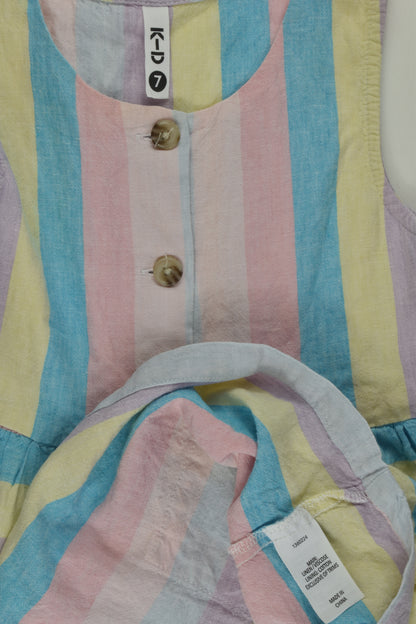 K-D Size 7 Linen Blend Dress