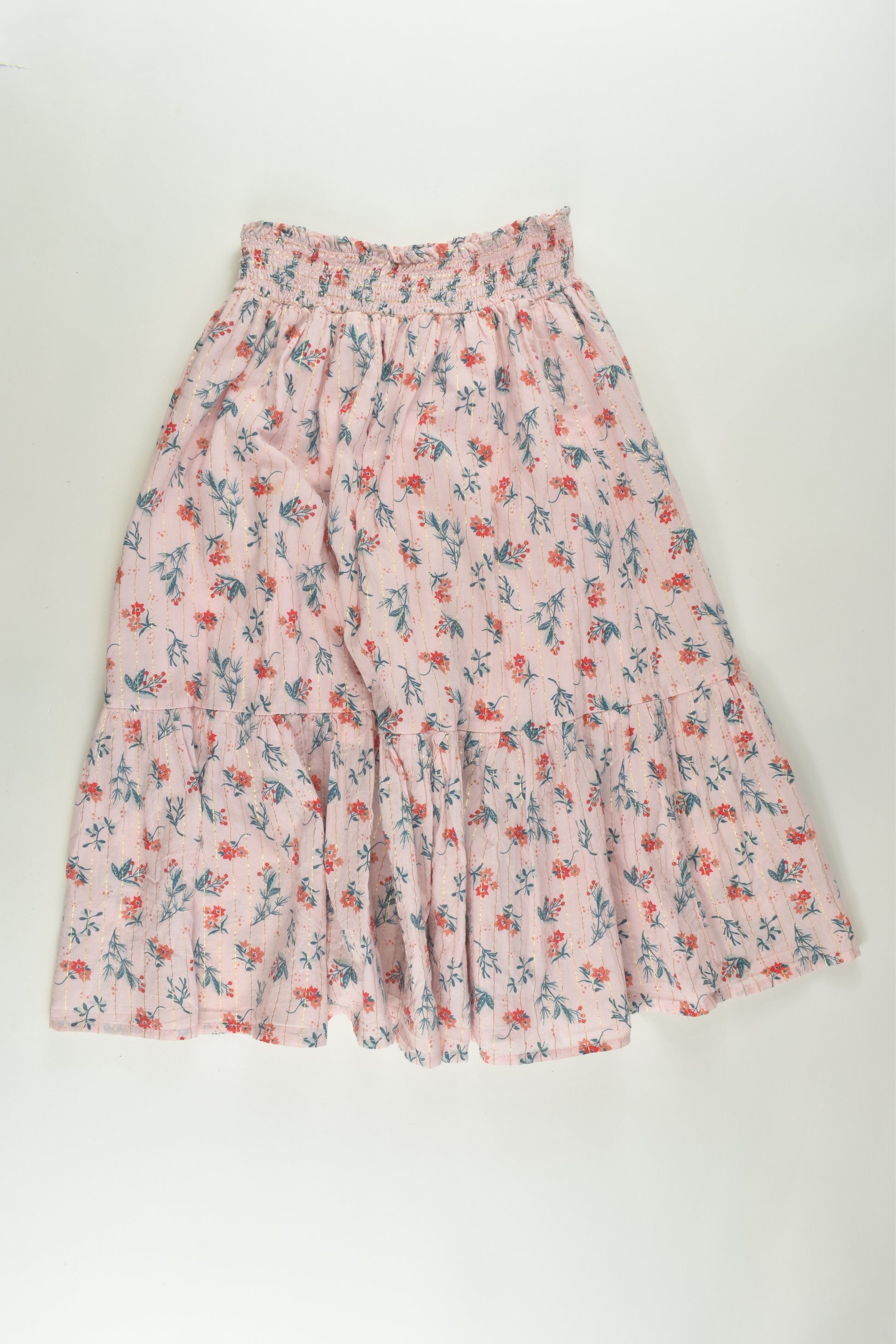K-D Size 7 Long Floral Skirt