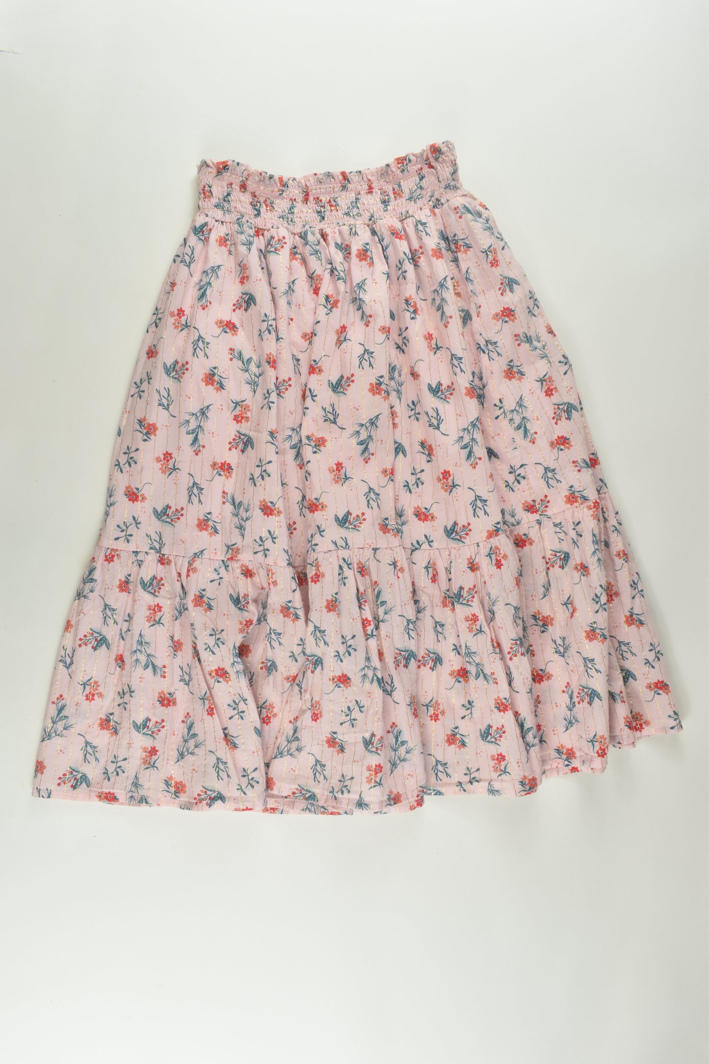 K-D Size 7 Long Floral Skirt