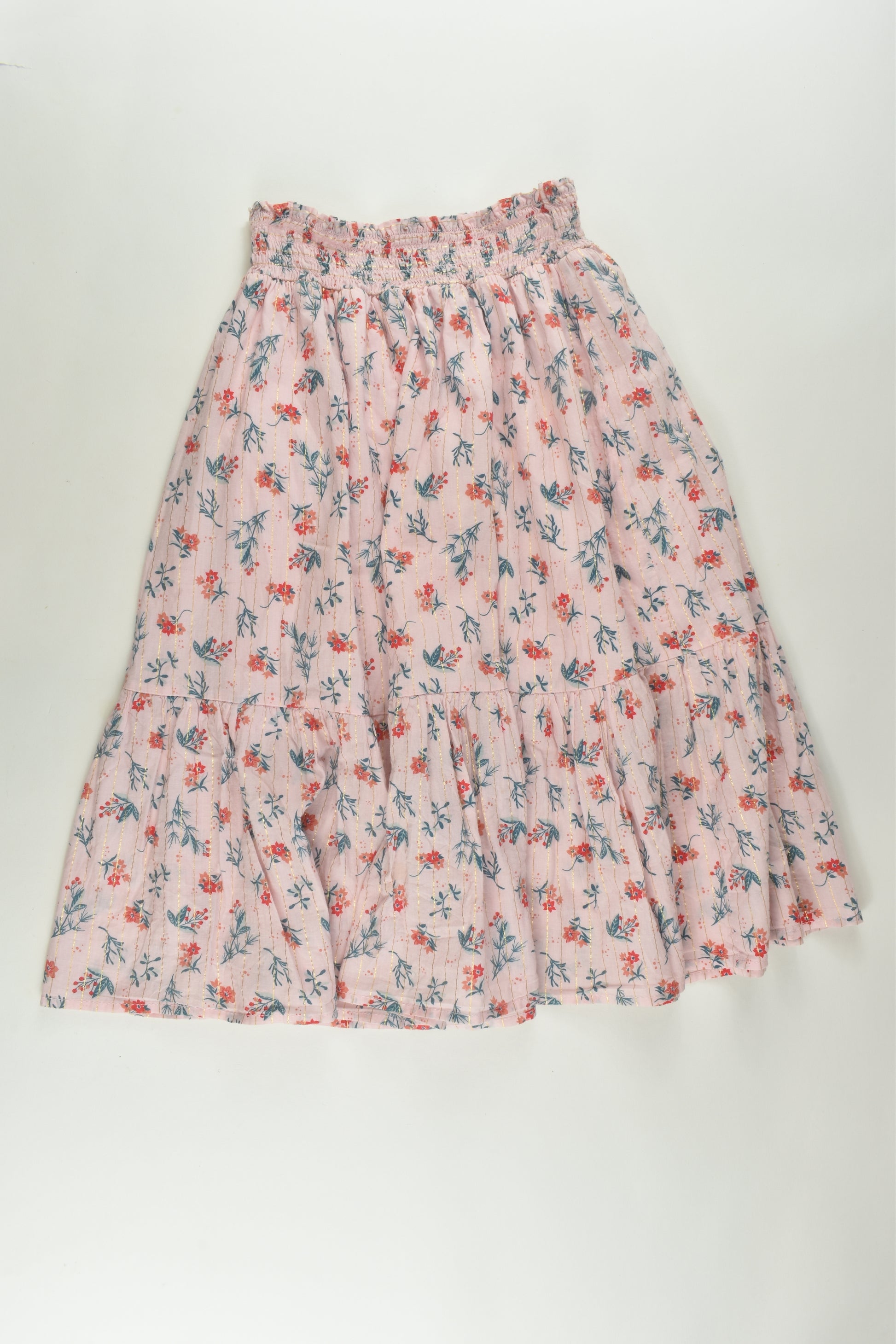 K-D Size 7 Long Floral Skirt