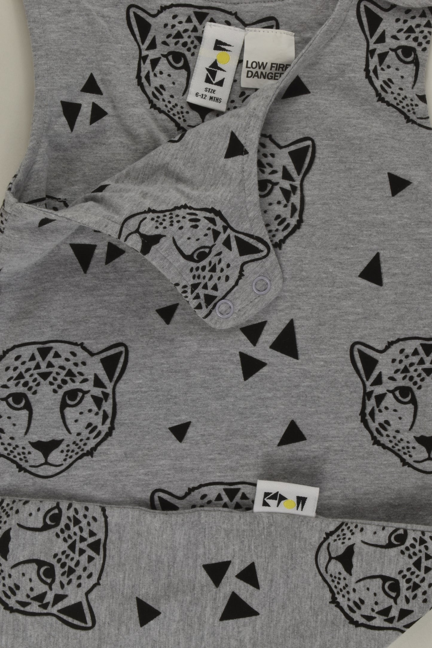 KaPow Kids Size 0 Tiger Overalls