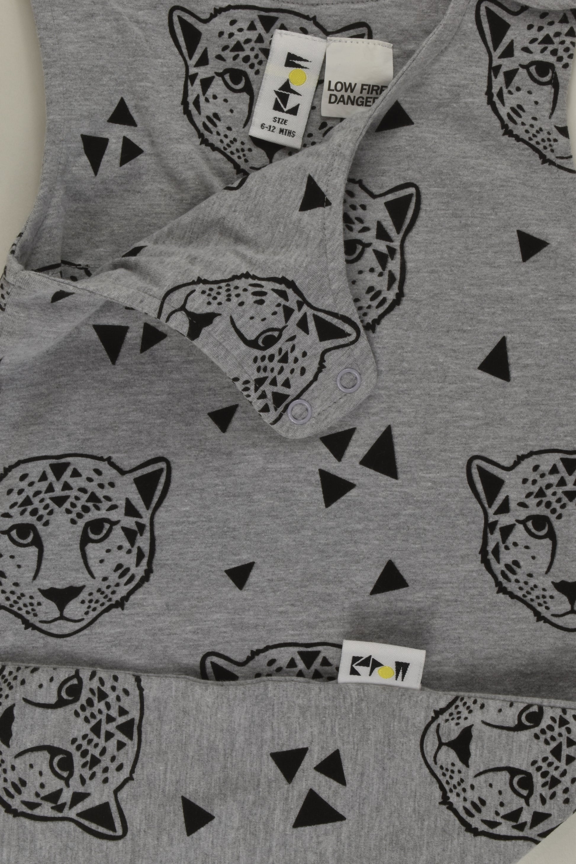 KaPow Kids Size 0 Tiger Overalls