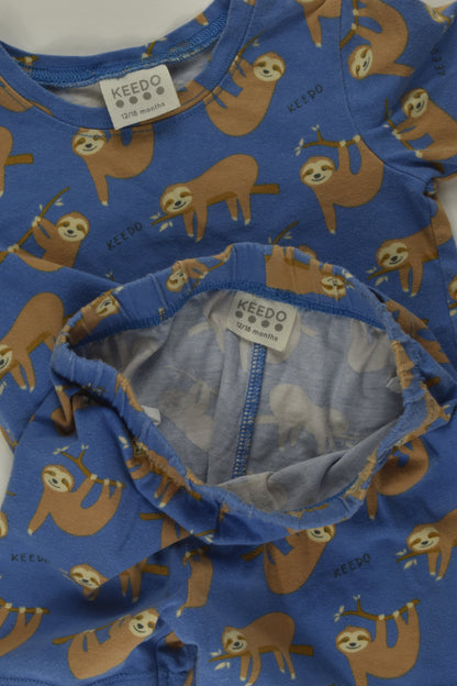 Keedo Size 1 Sloth Short Pyjamas