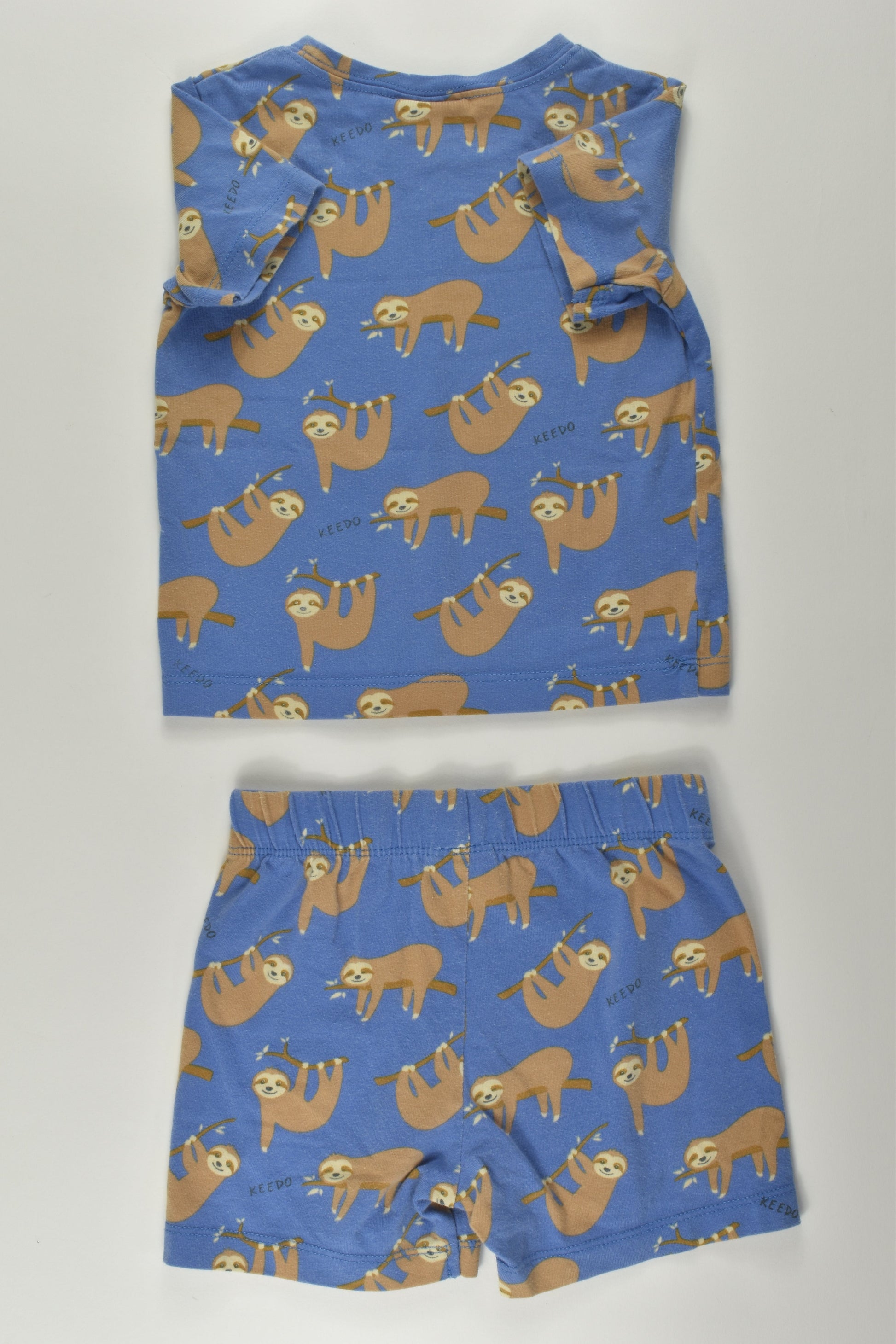 Keedo Size 1 Sloth Short Pyjamas