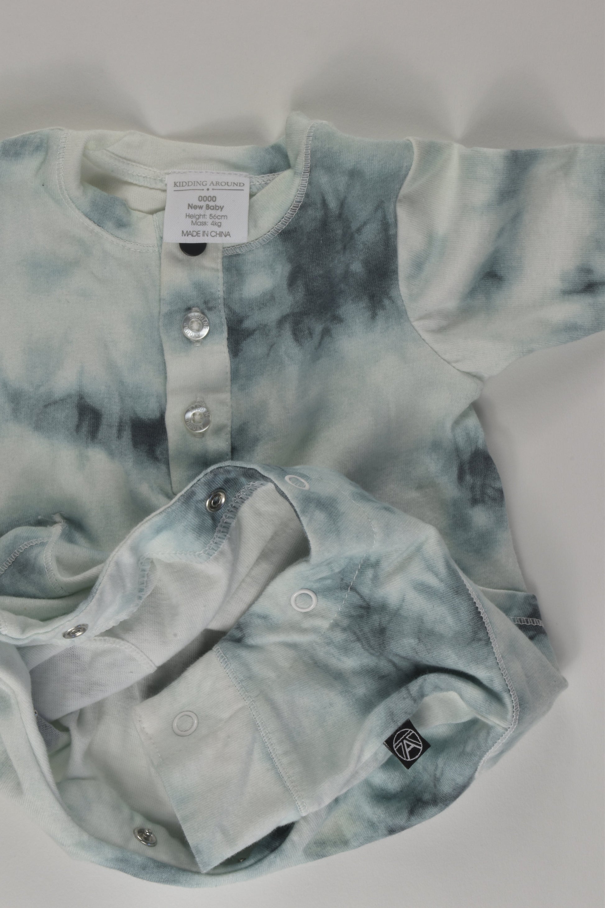 Kidding Around Size 0000 Tie-Dye Romper