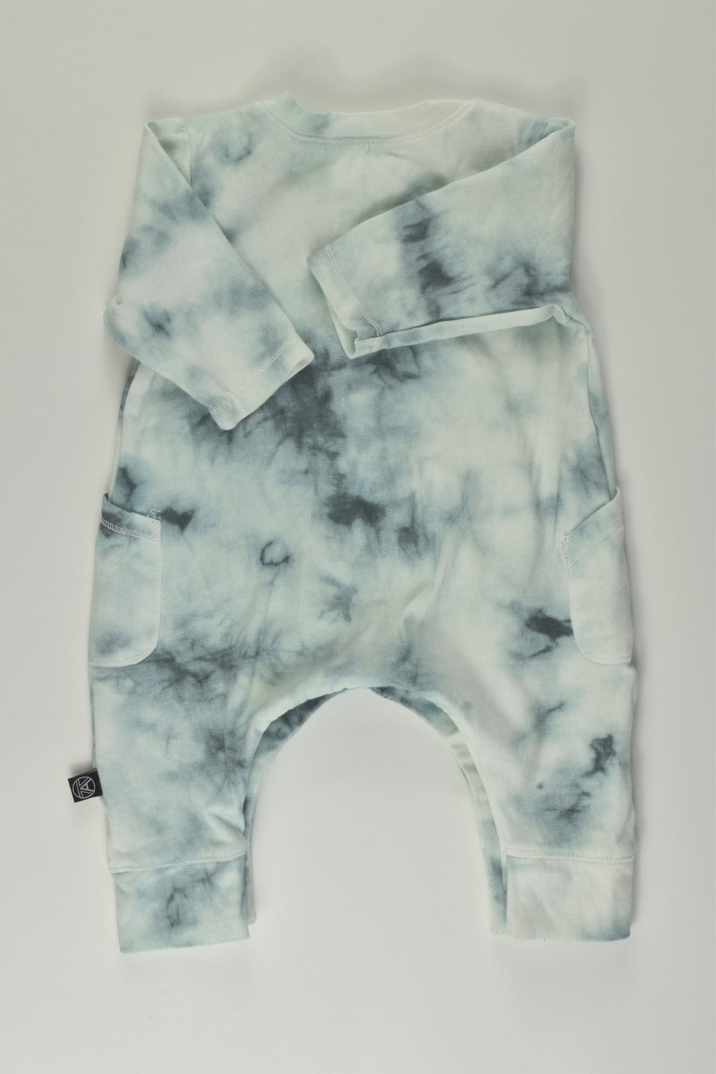 Kidding Around Size 0000 Tie-Dye Romper