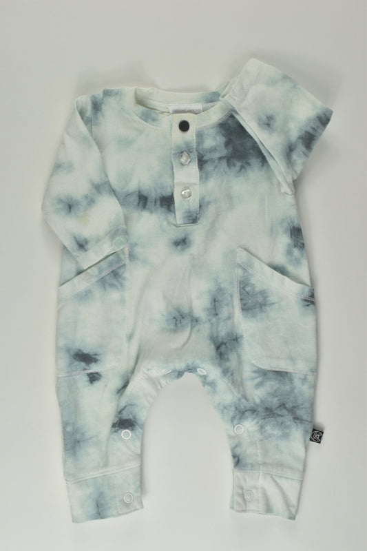 Kidding Around Size 0000 Tie-Dye Romper