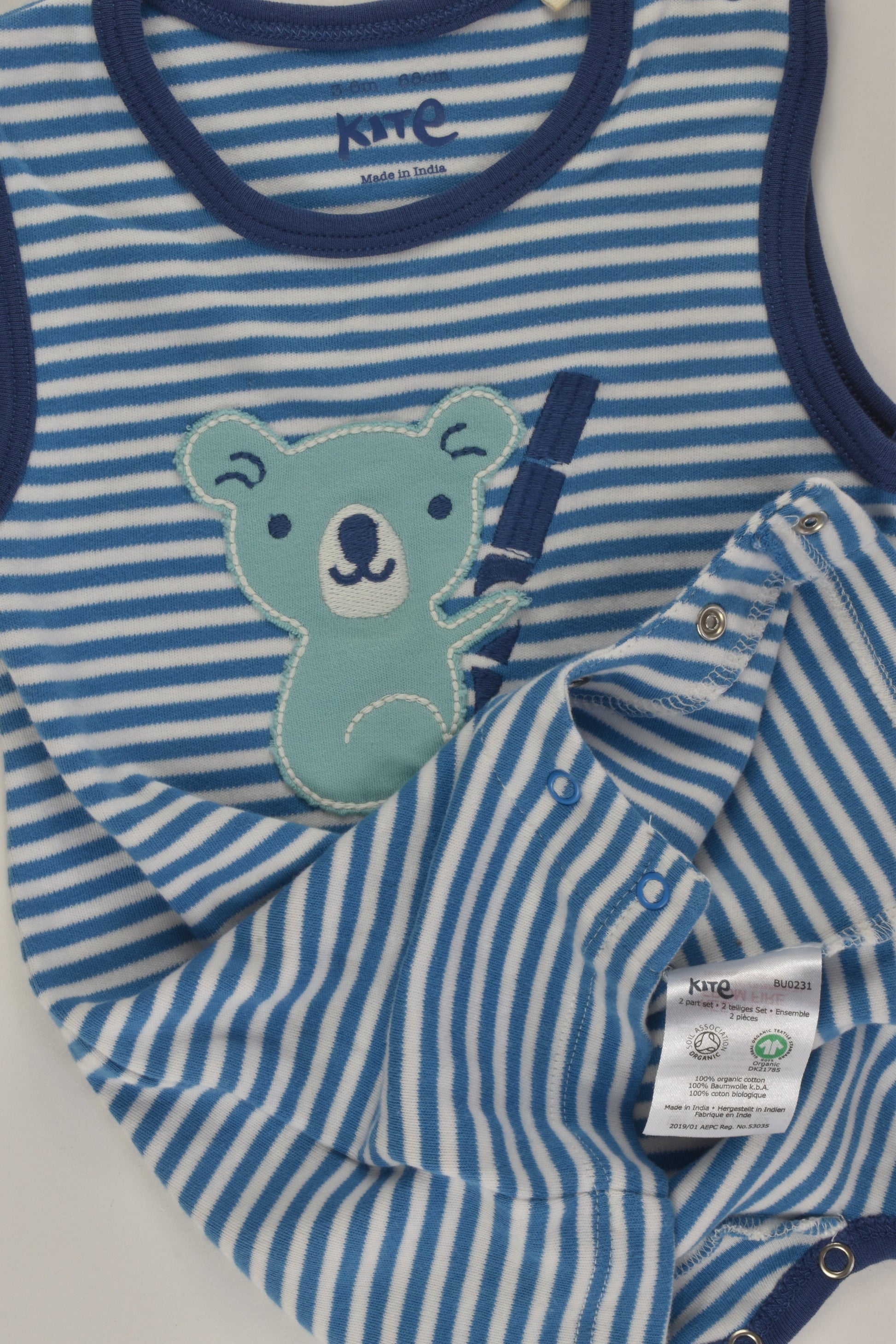 Kite Size 00 Koala Short Romper