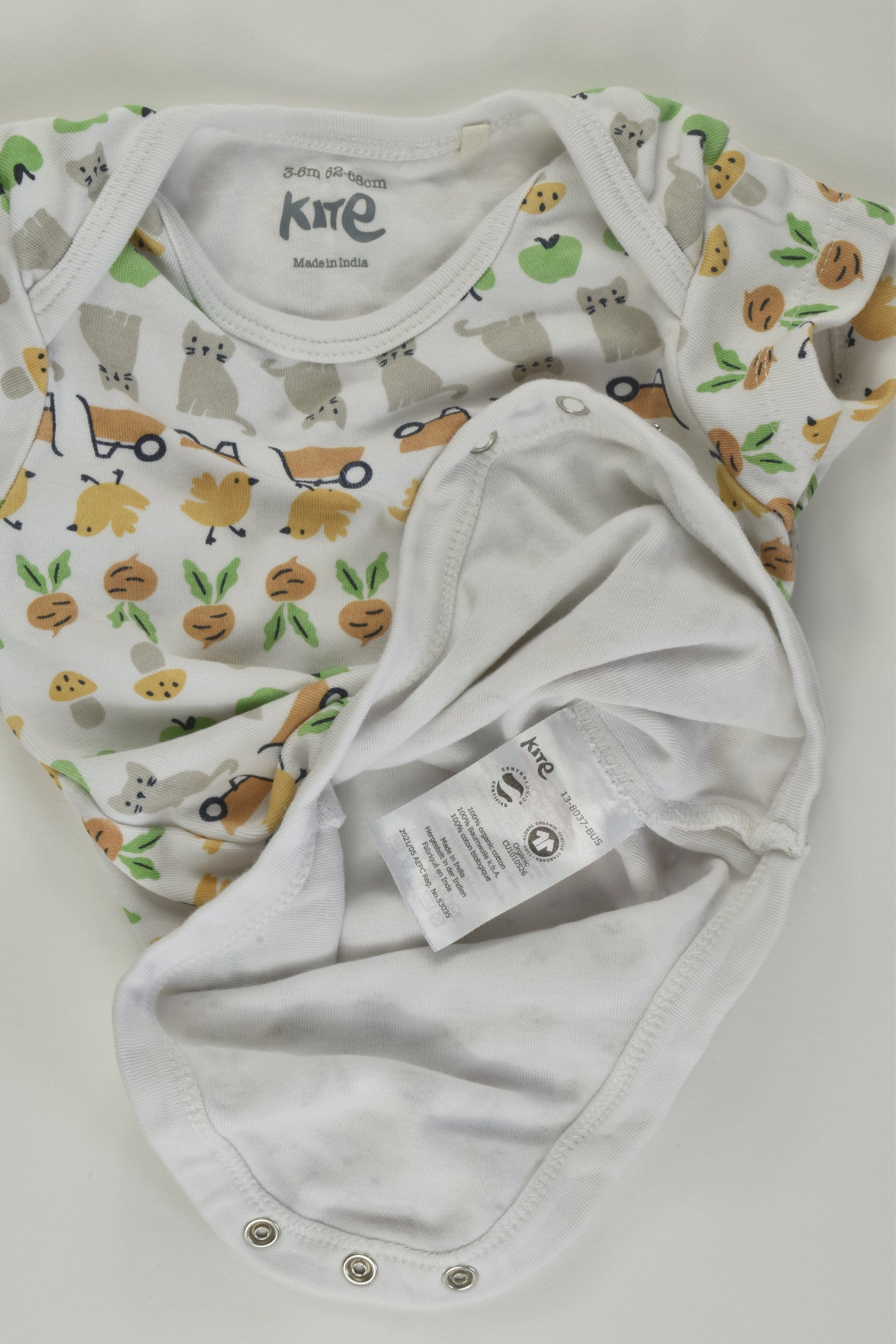 Kite Size 00 Organic Bodysuit