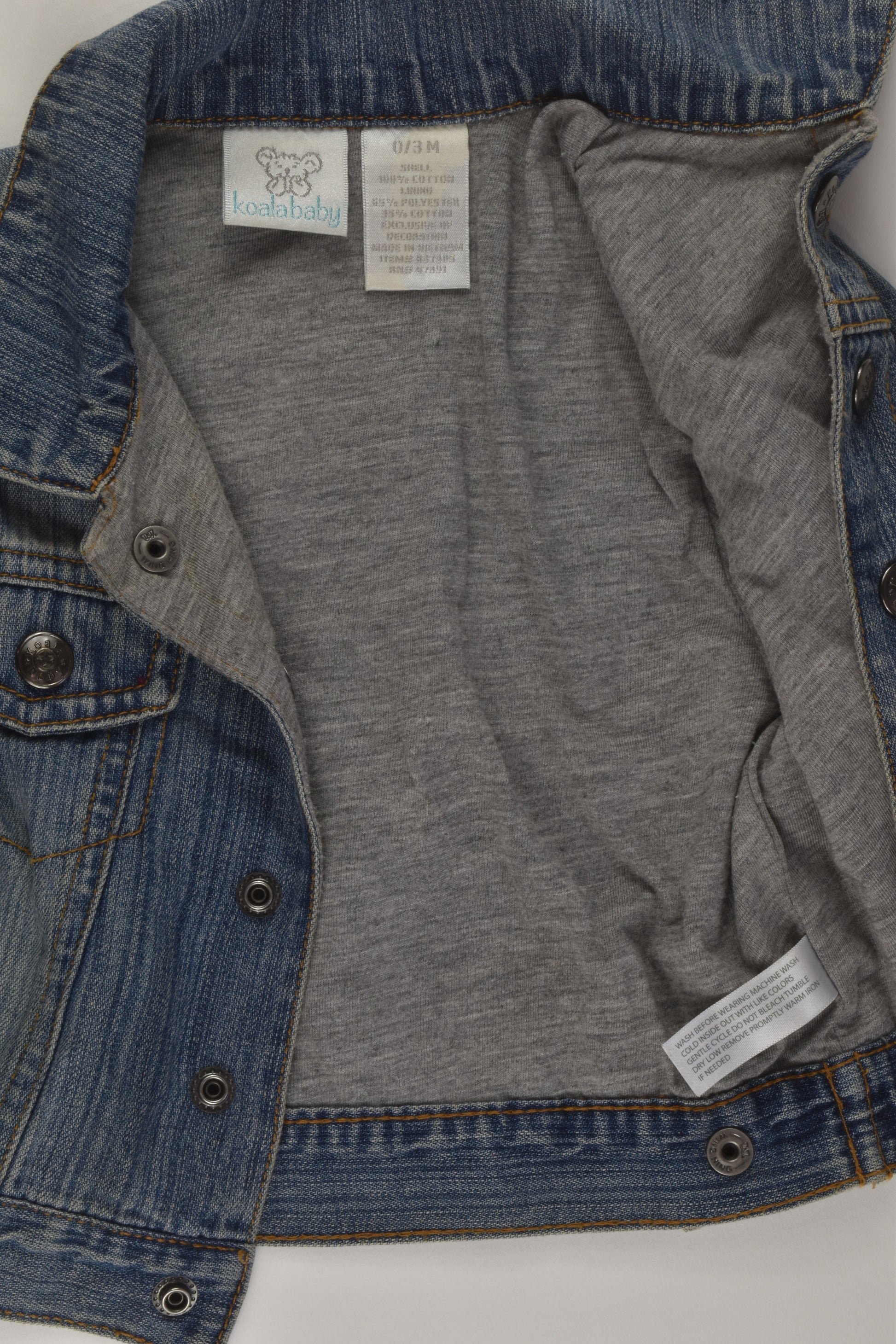 Koala Baby Size 000 Denim Jacket